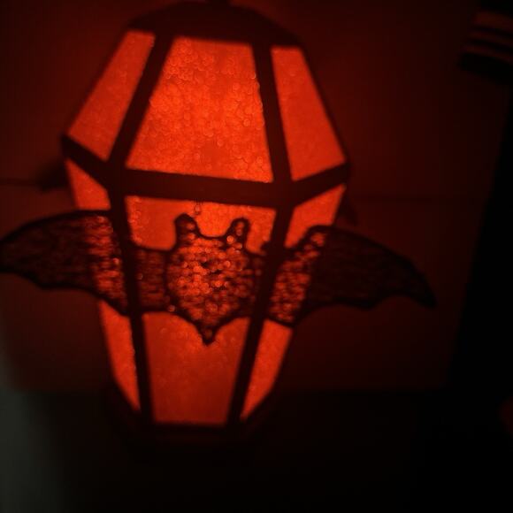 Target Hyde And Eek 15" LED Halloween Lantern Lamp Bat Indoor Outdoor WBatteries - Picture 9 of 11